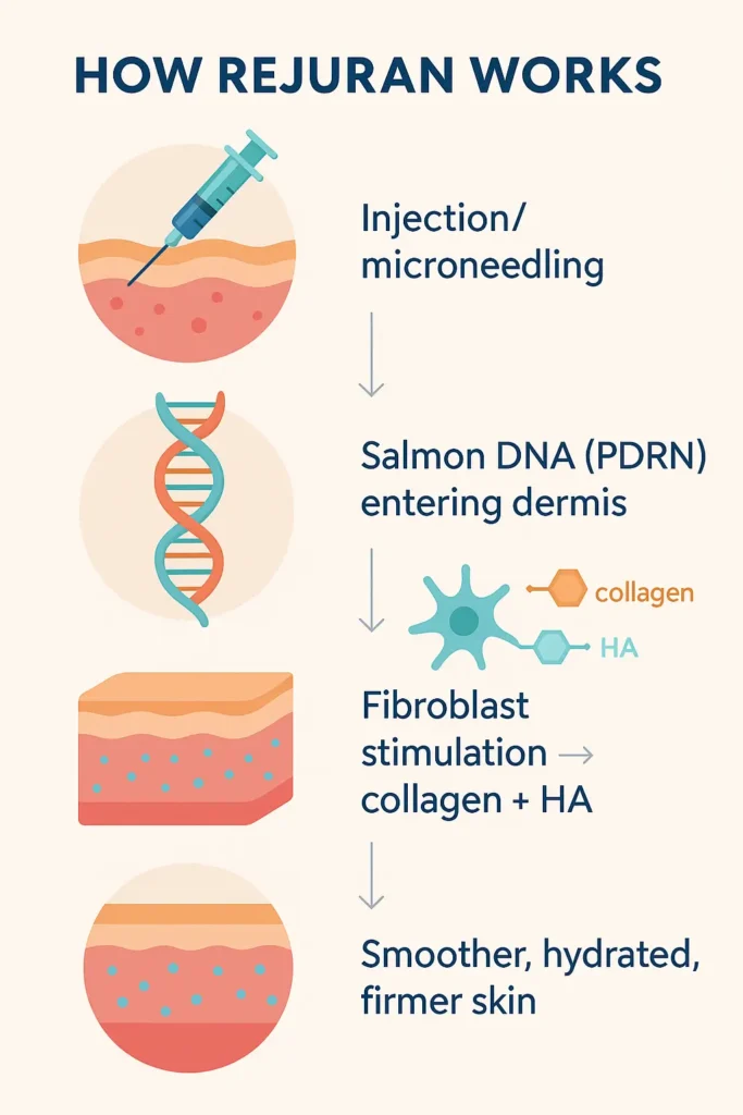 How Rejuran salmon DNA works in the skin